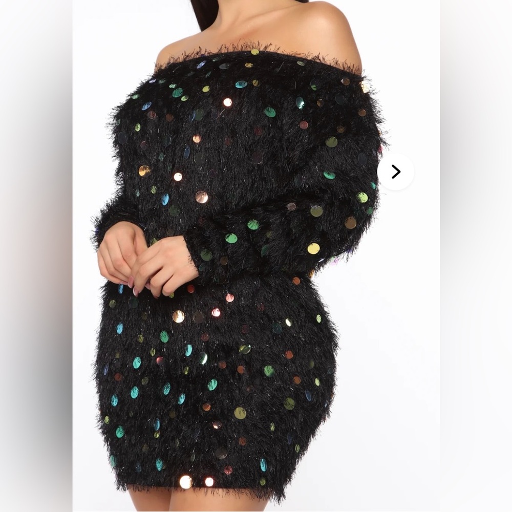 Just A Little Fuzzy Mini Dress